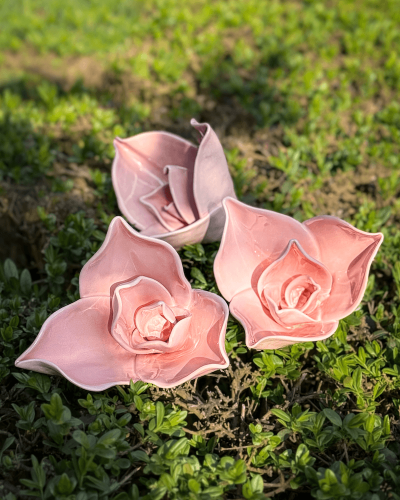 Różowa Magnolia Ceramiczna