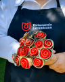 Bukiet Czerwonych Różyczek Ceramicznych